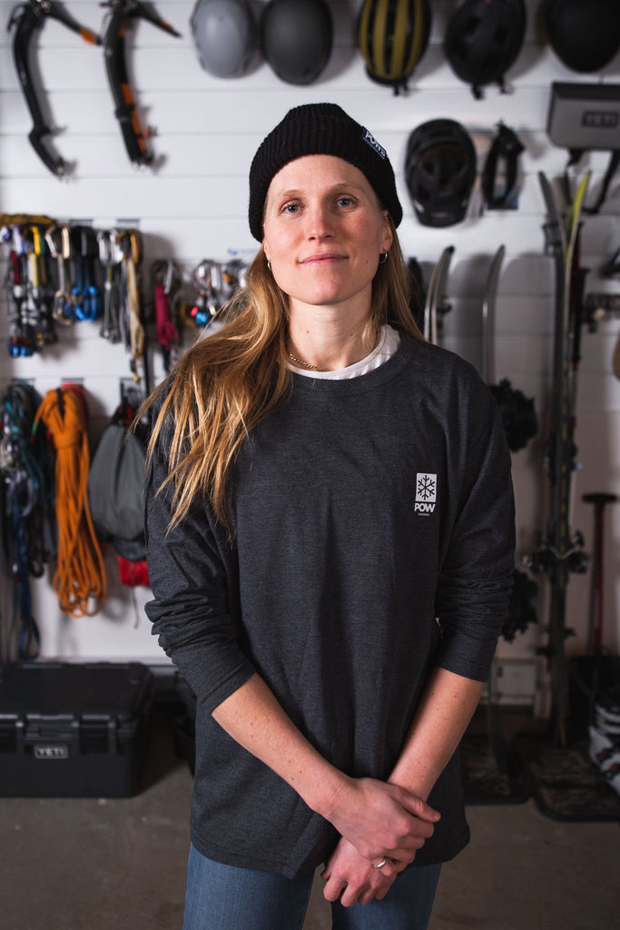 POW Canada Snowflake Long Sleeve Charcoal - Comor - Go Play Outside