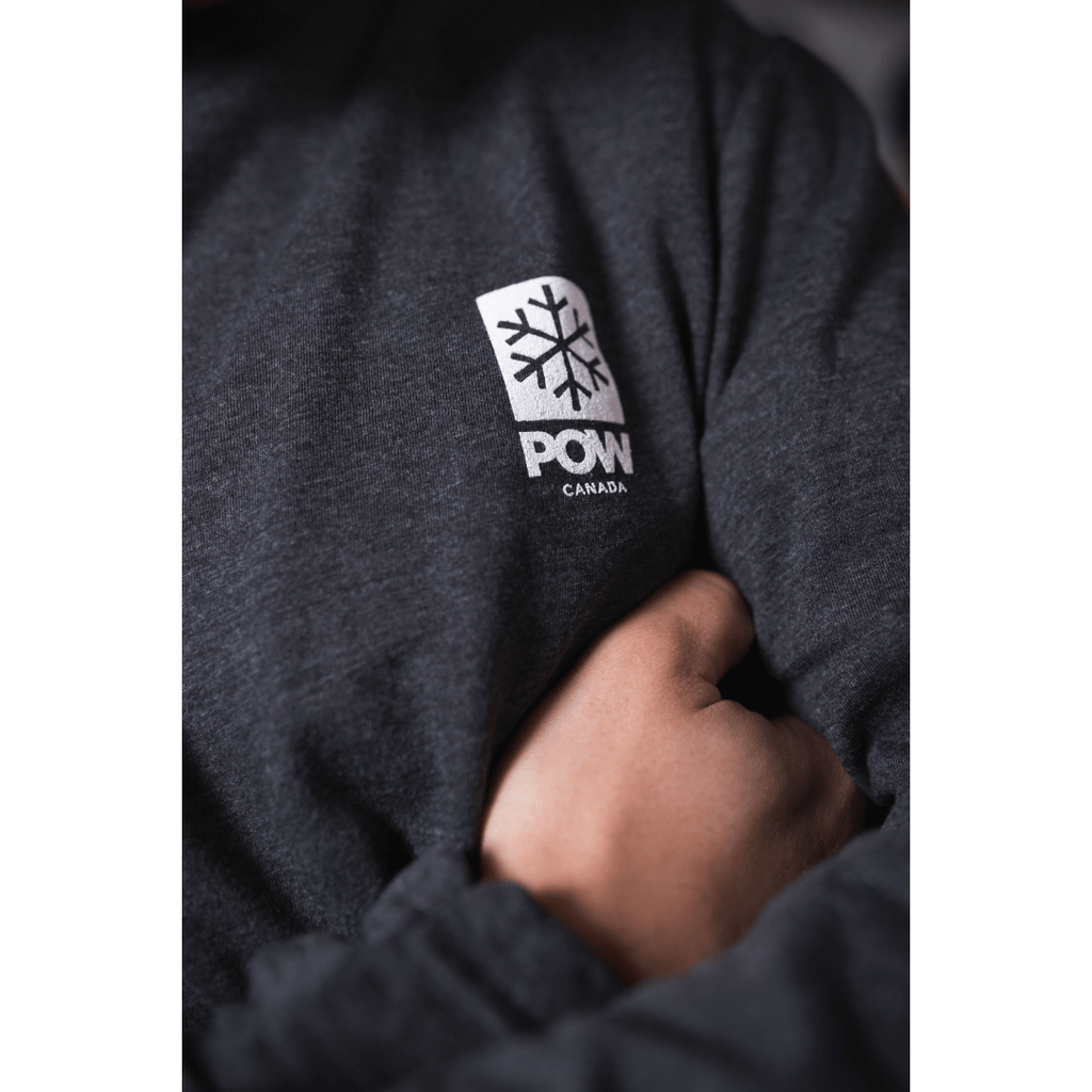 POW Canada Snowflake Long Sleeve Charcoal - Comor - Go Play Outside