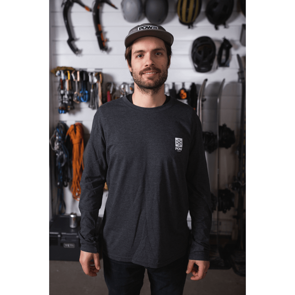 POW Canada Snowflake Long Sleeve Charcoal - Comor - Go Play Outside