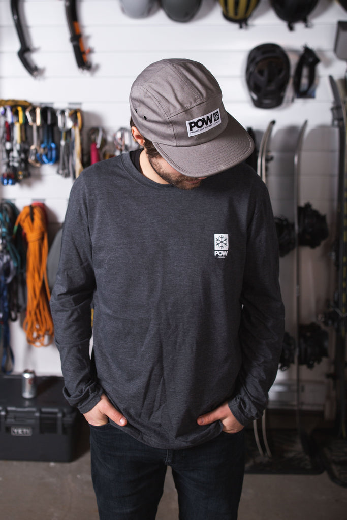POW Canada Snowflake Long Sleeve Charcoal - Comor - Go Play Outside