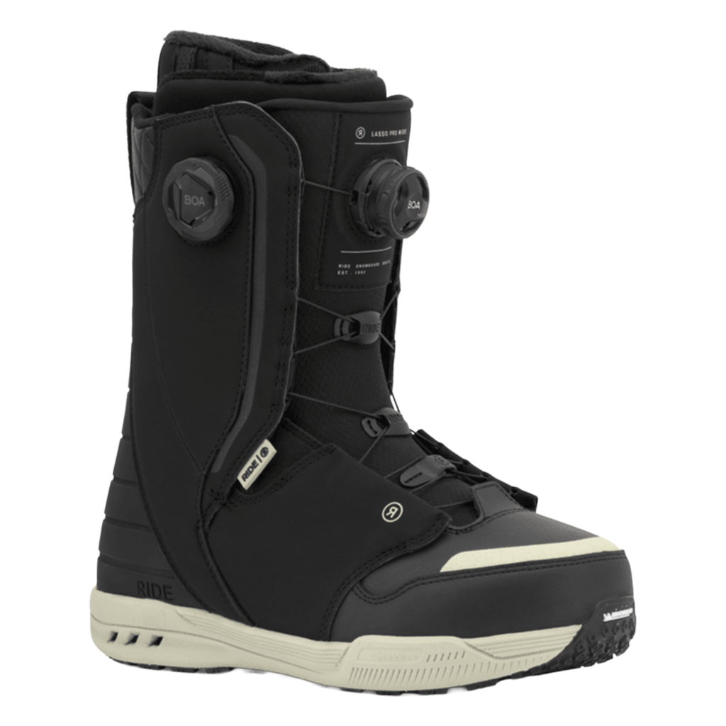 Ride Men's Lasso Pro Wide Snowboard Boots 2026 Black - Comor - Go Play Outside
