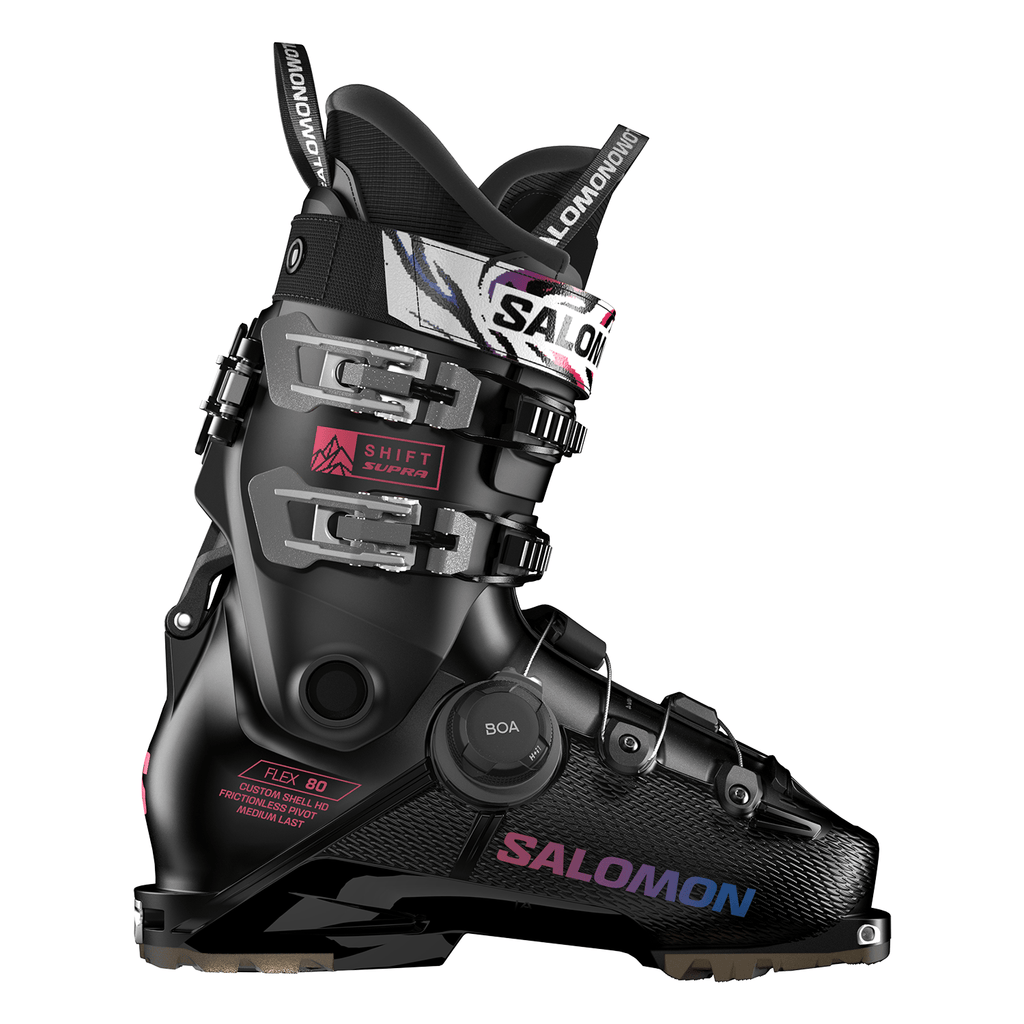 Salomon Kids Shift Supra BOA 80 GW Ski Boot 2026 Black/Rouge Red - Comor - Go Play Outside