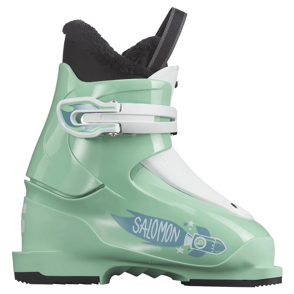 Salomon Kids T1 Ski Boot 2026 Mint/White/Copen Blue - Comor - Go Play Outside