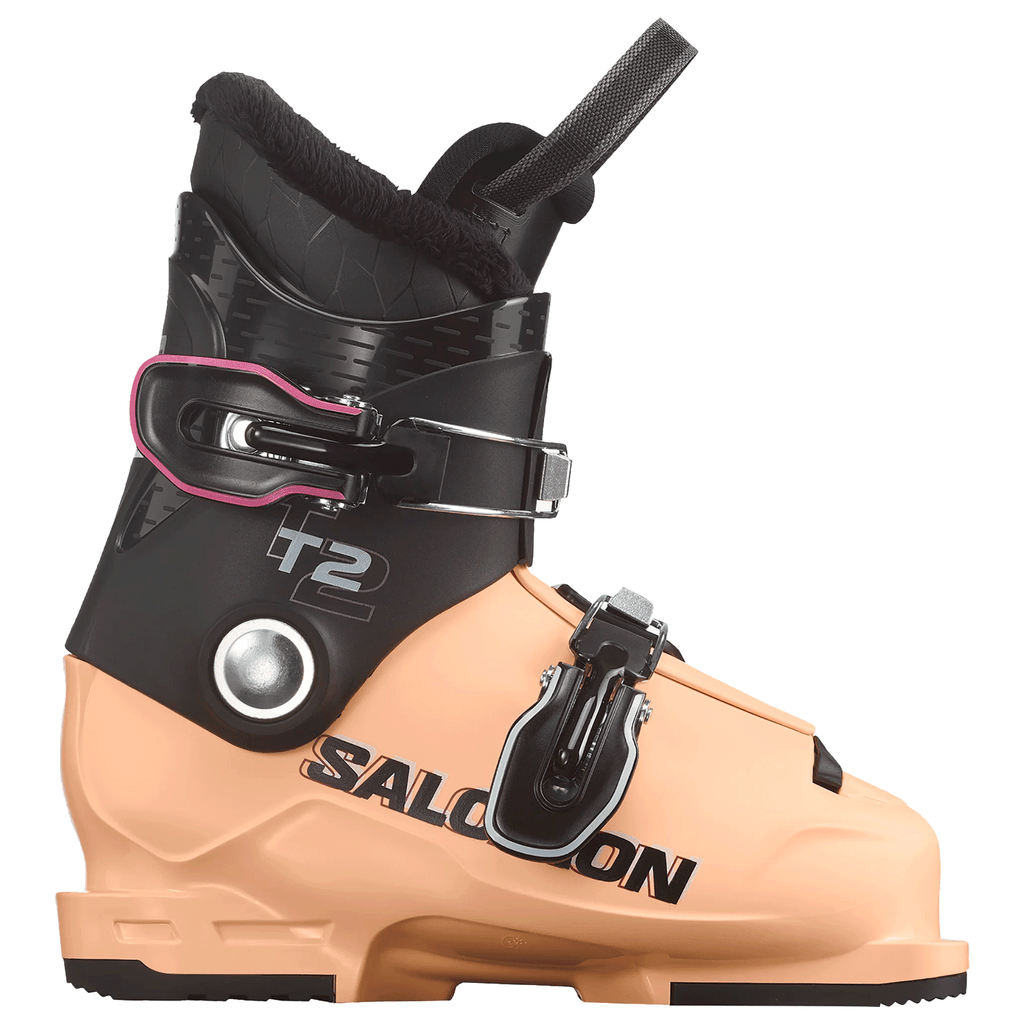 Salomon Kids T2 RT Ski Boot 2026 Black/Beach Sand/White - Comor - Go Play Outside