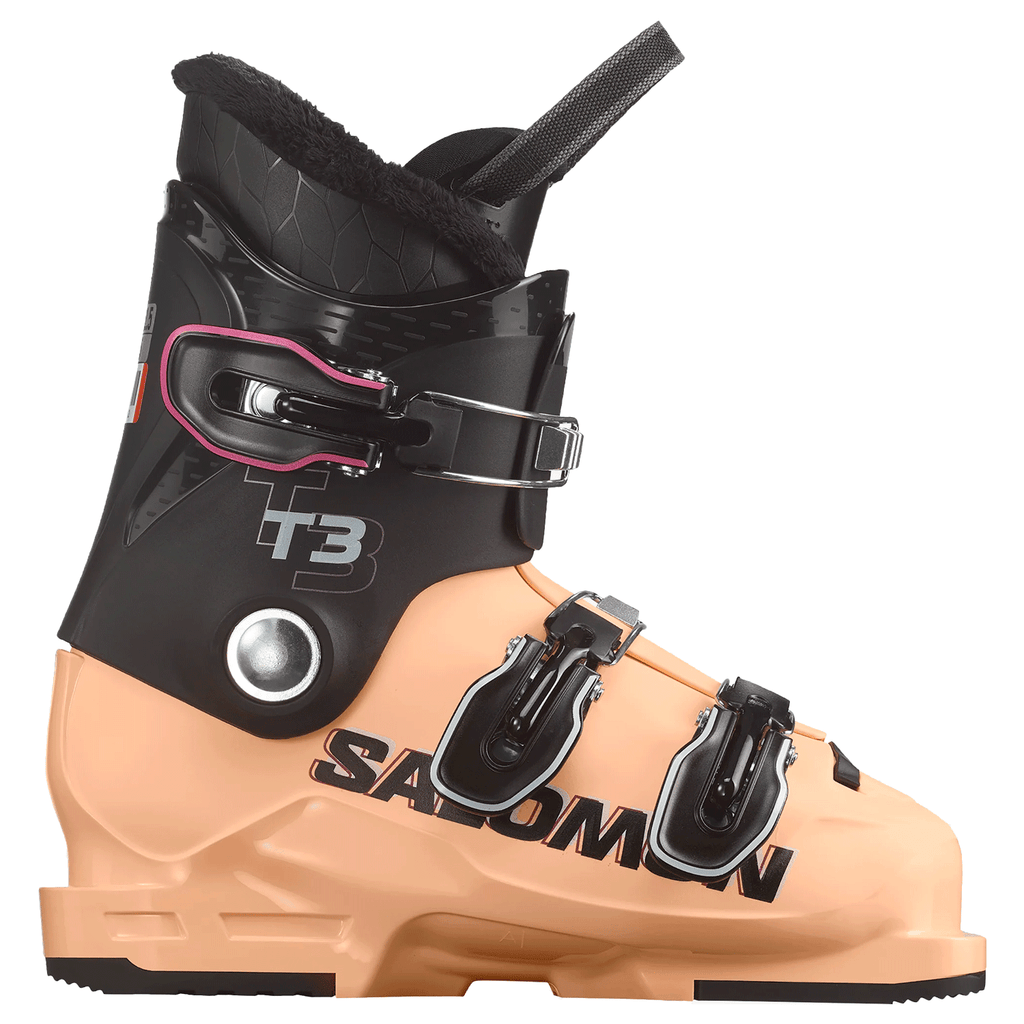 Salomon Kids T3 RT Ski Boot 2026 Black/Beach Sand/White - Comor - Go Play Outside