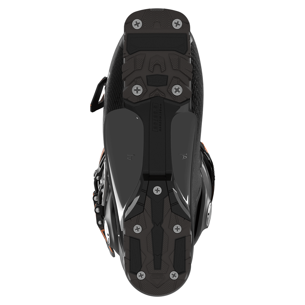Salomon Men's S/Pro Alpha 100 Ski Boot 2026 Black/Dark Grey Met/Orange Tiger - Comor - Go Play Outside