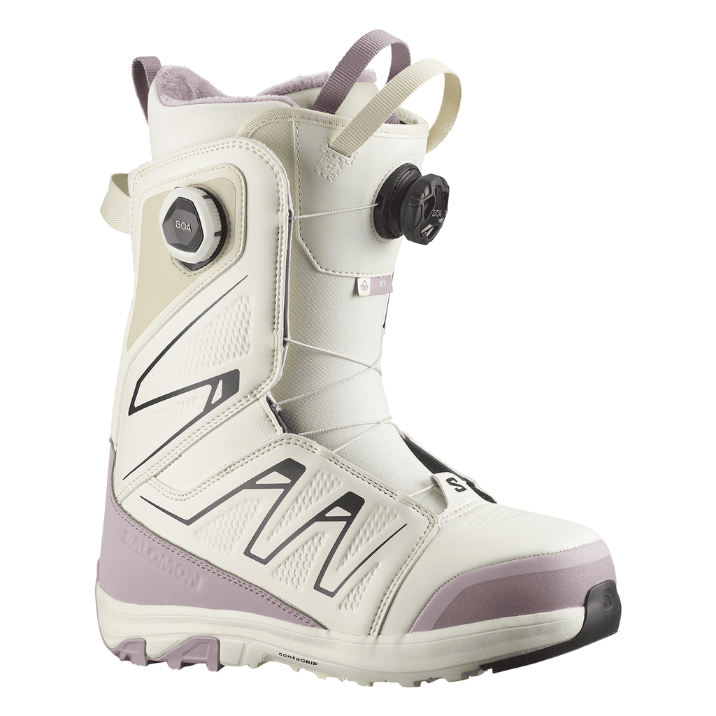 Salomon Women's Ivy BOA SJ BOA Snowboard Boots 2026 Icicle/Nirvana - Comor - Go Play Outside