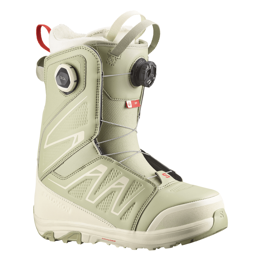 Salomon Women's Ivy BOA SJ BOA Snowboard Boots 2026 Tea/Almond - Comor - Go Play Outside