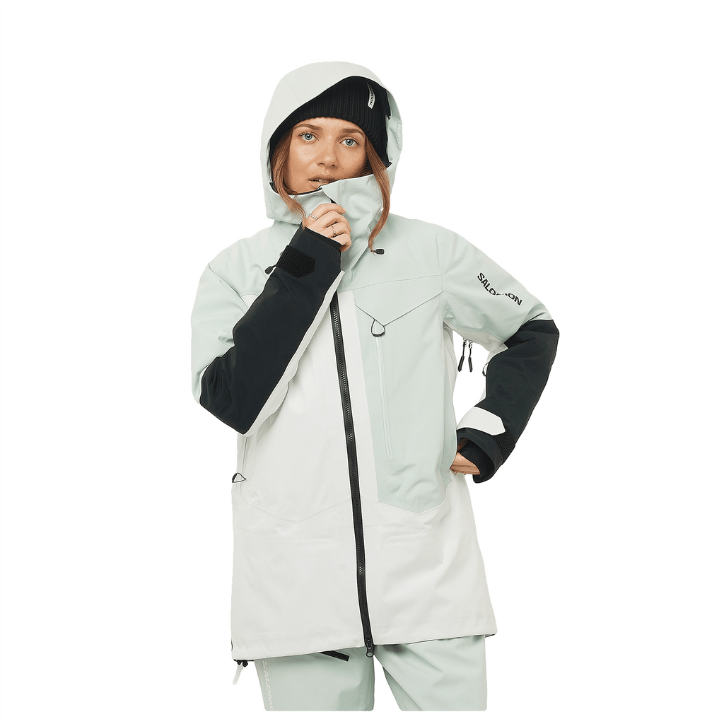 Salomon Women's Moon Patrol Evo Gore - tex Jacket 2025 Misty Blue/White - Comor - Go Play Outside