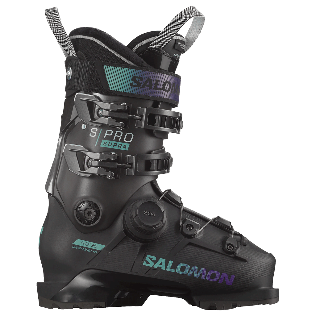 Salomon Women's S/Pro Supra BOA 95 W GW Ski Boot 2025 Black/Beluga/Spearmint - Comor - Go Play Outside