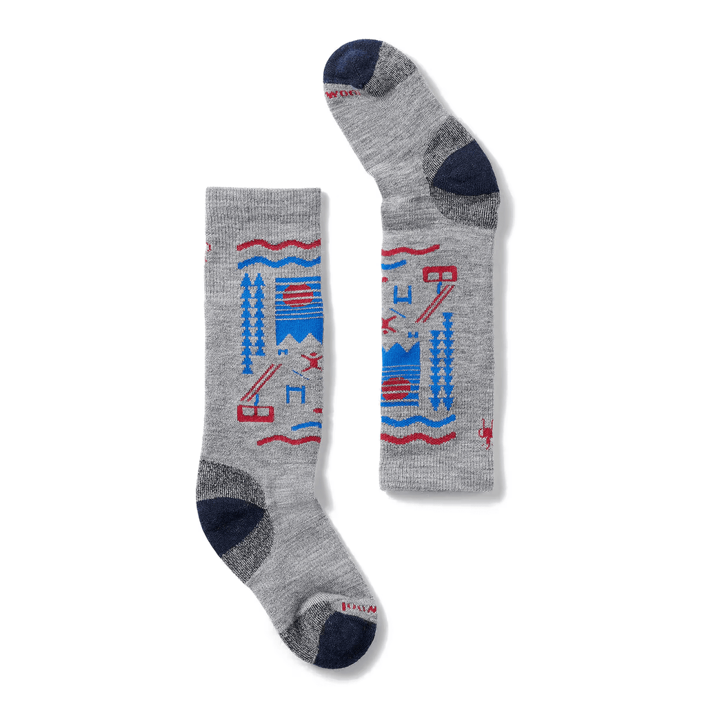 Smartwool Kids Wintersport Full Cushion Ski Day Sock Light Grey - Comor - Go Play Outside