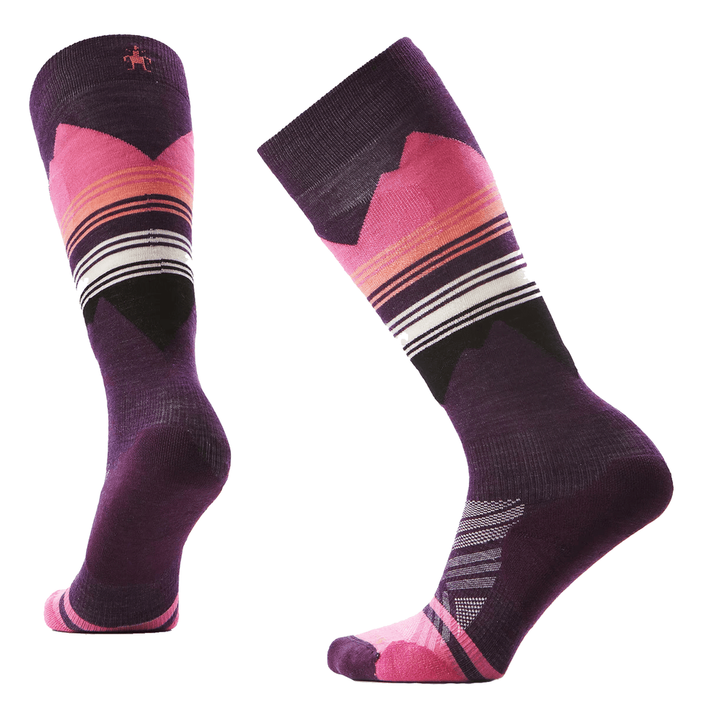 Smartwool Women's Ski Targeted Cushion Pattern Sock Purple Iris - Comor - Go Play Outside
