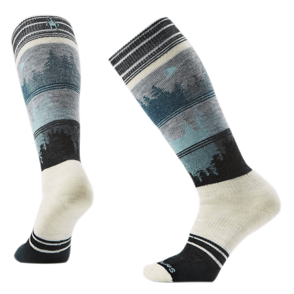 Smartwool Women's Snowboard Full Cushion Twilight Vista Sock Moonbeam - Comor - Go Play Outside