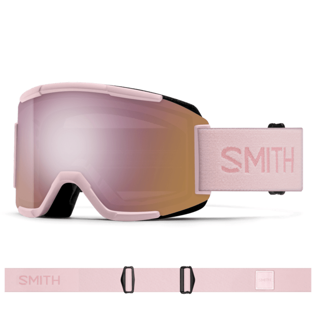 Smith Squad Goggles Carnation/ChromaPop Everyday Rose Gold Mirror + Clear - Comor - Go Play Outside