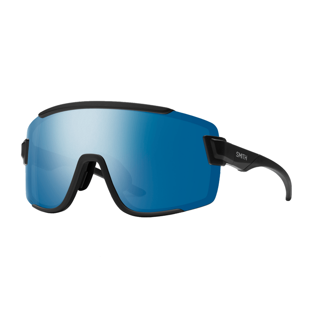 Smith Wildcat Sunglasses Matte Black/ChromaPop Polarized Blue Mirror + Clear - Comor - Go Play Outside