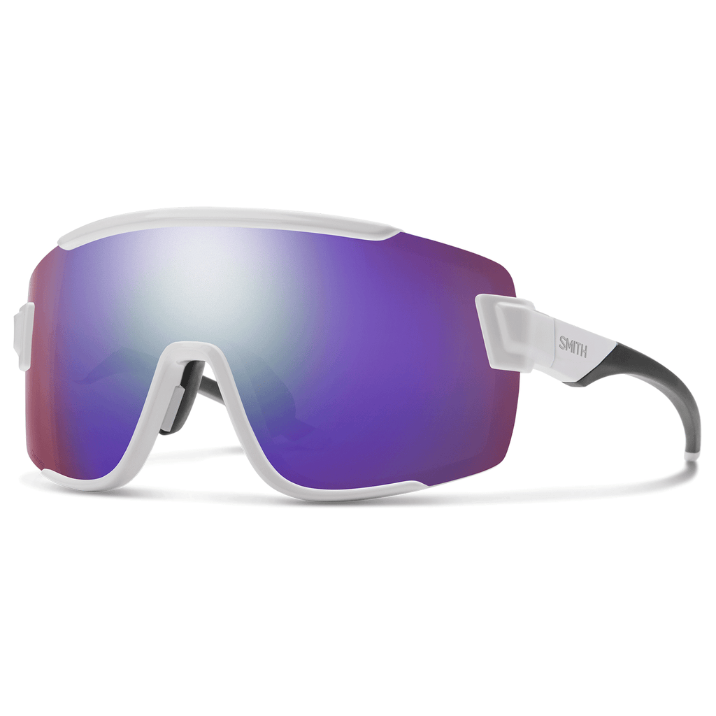 Smith Wildcat Sunglasses White/ChromaPop Violet Mirror + Clear - Comor - Go Play Outside