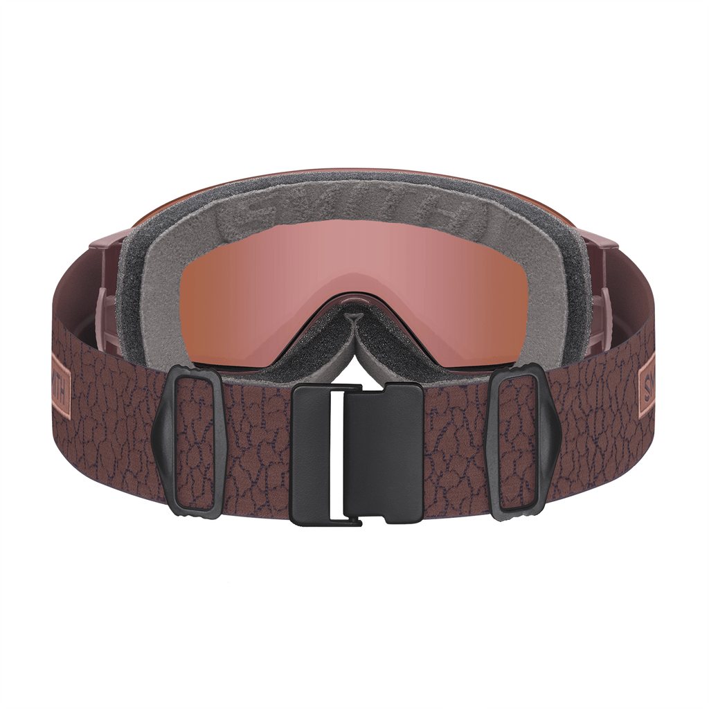 Smith Women's I/O Mag S Low Bridge Fit Goggles Dusk Crackle/ChromaPop Everyday Rose Gold Mirror + Chromapop Storm Blue Sensor Mirror - Comor