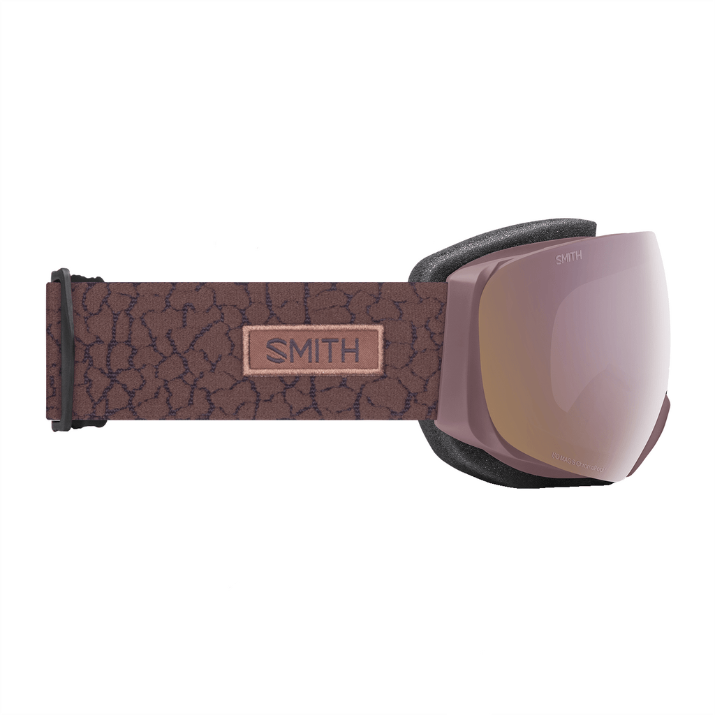 Smith Women's I/O Mag S Low Bridge Fit Goggles Dusk Crackle/ChromaPop Everyday Rose Gold Mirror + Chromapop Storm Blue Sensor Mirror - Comor