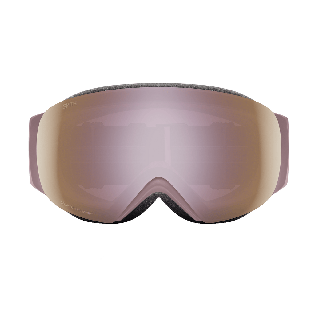 Smith Women's I/O Mag S Low Bridge Fit Goggles Dusk Crackle/ChromaPop Everyday Rose Gold Mirror + Chromapop Storm Blue Sensor Mirror - Comor