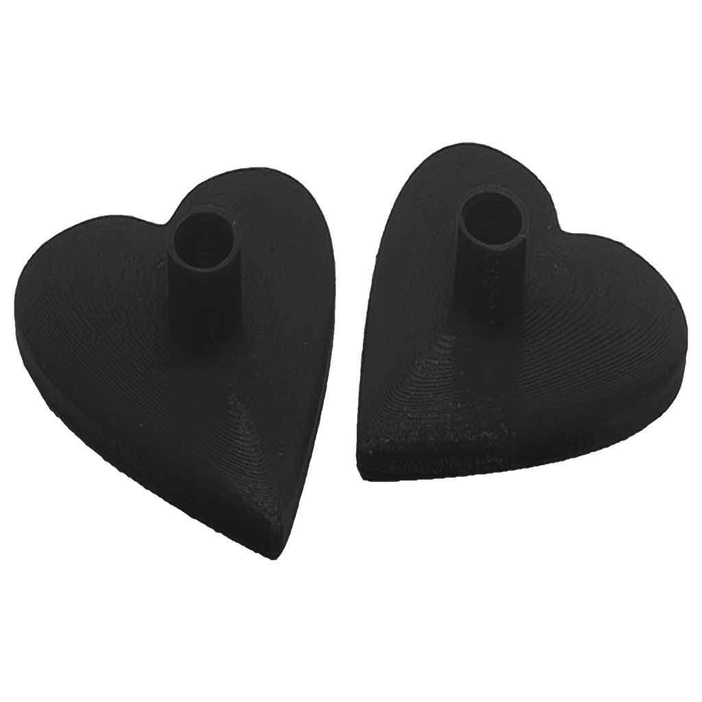 Snow Stompers Heart Ski Pole Basket Black - Comor - Go Play Outside