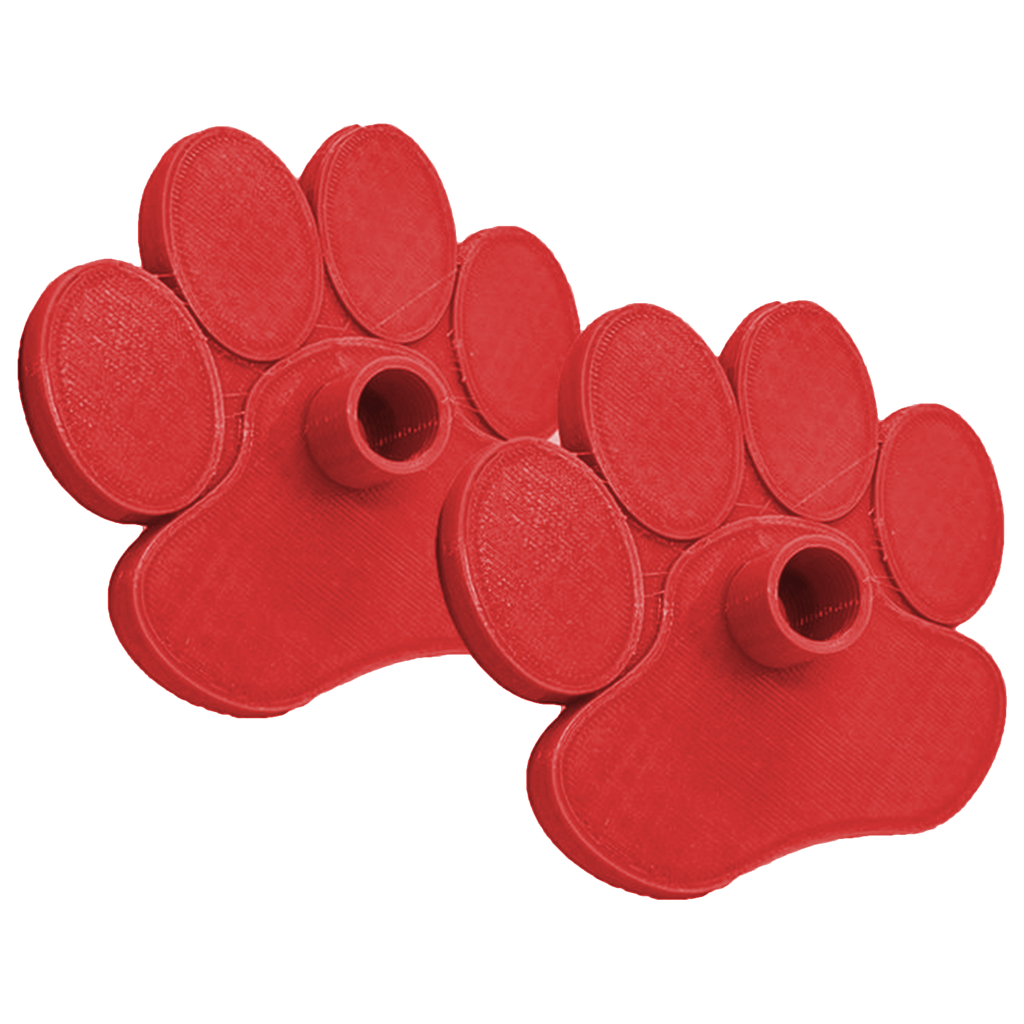Snow Stompers Paw Print Ski Pole Basket Red - Comor - Go Play Outside