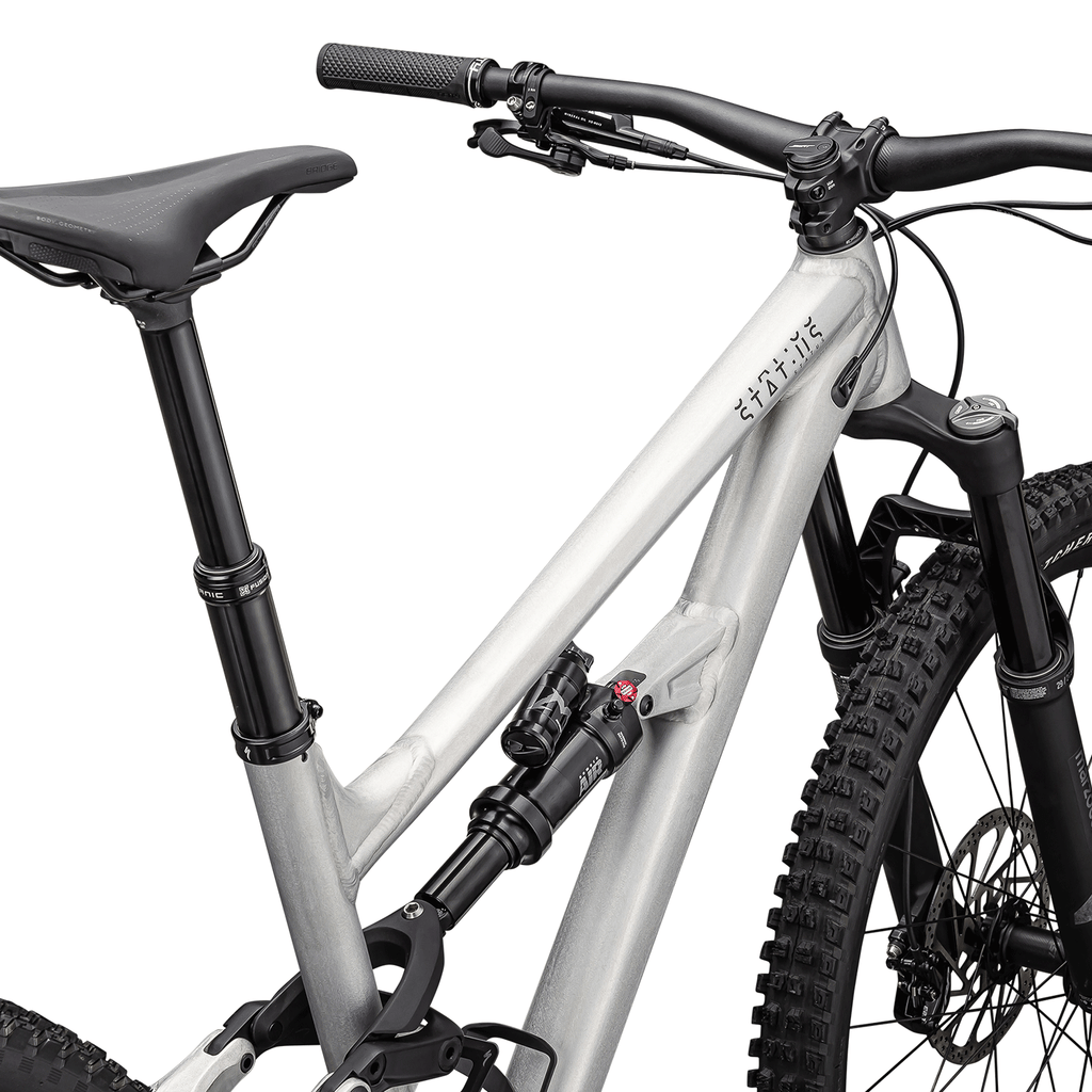 Specialized Status 2 140 Bike 2025 Satin Aluminum/Obsidian - Comor - Go Play Outside