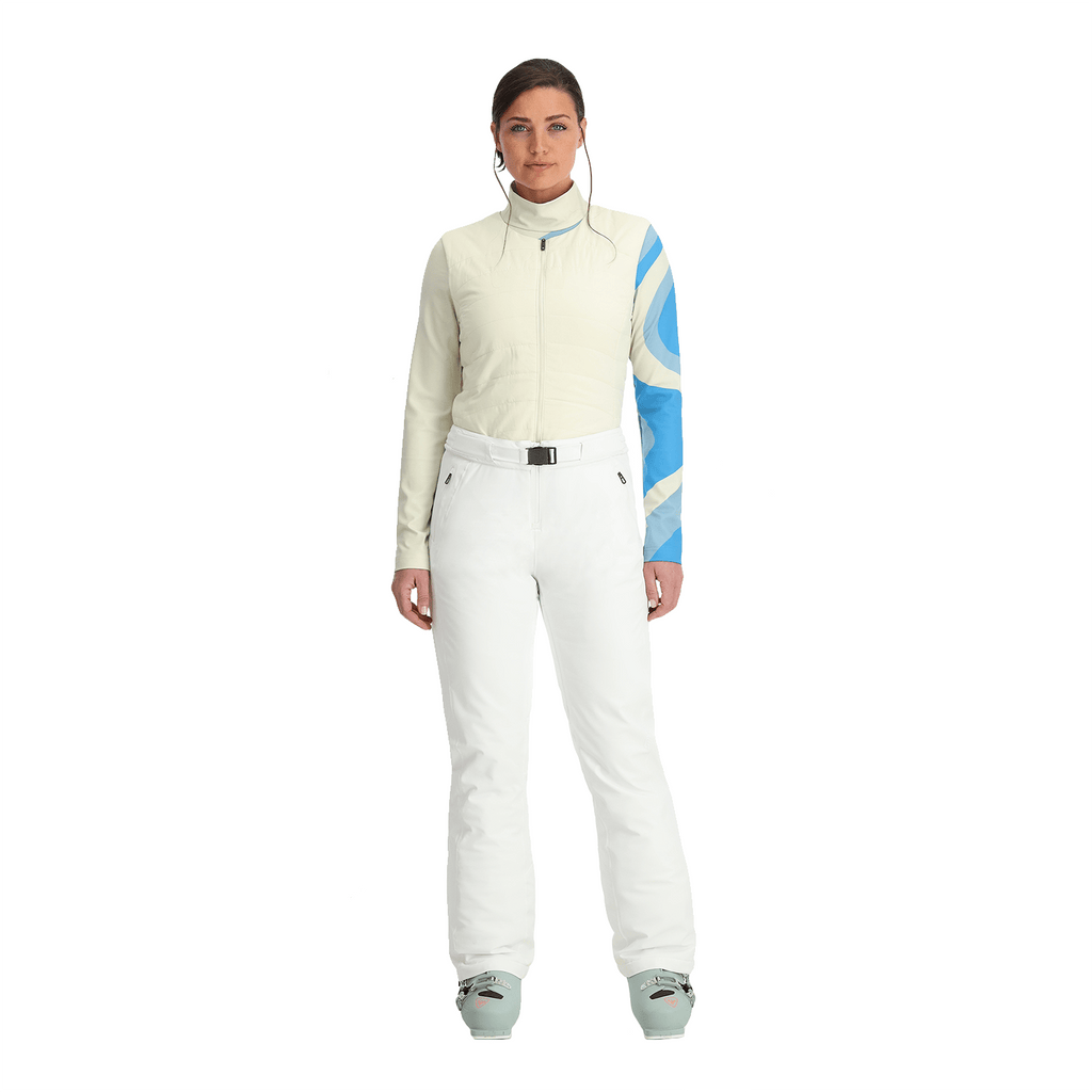 Spyder Women's On Piste Bib Pant 2025 White - Comor - Go Play Outside