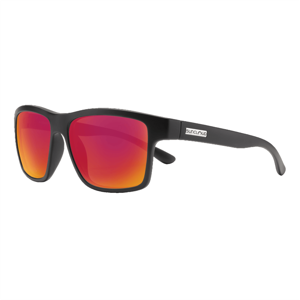 Suncloud A - Team Sunglasses Matte Black/Polar Red Mirror - Comor - Go Play Outside