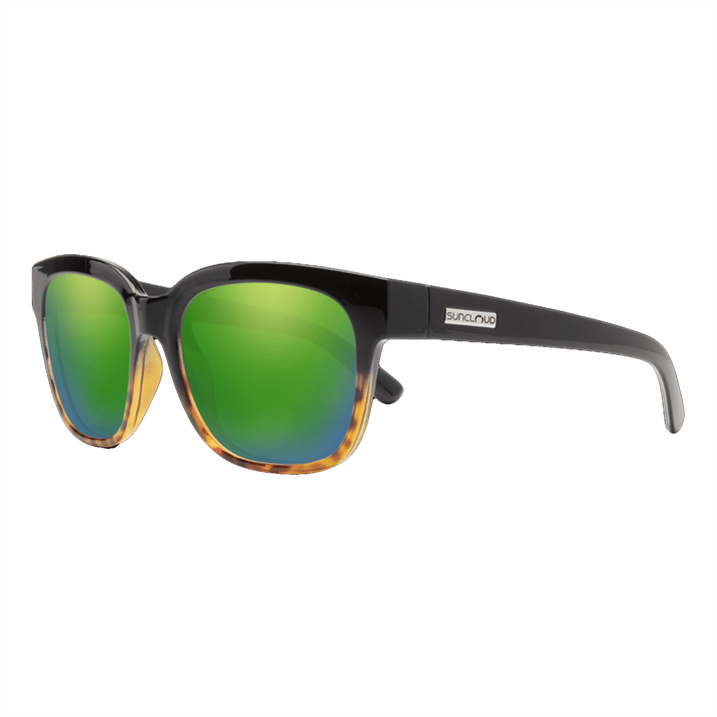 Suncloud Affect Sunglasses Havana Gradient/Polar Green Mirror - Comor - Go Play Outside