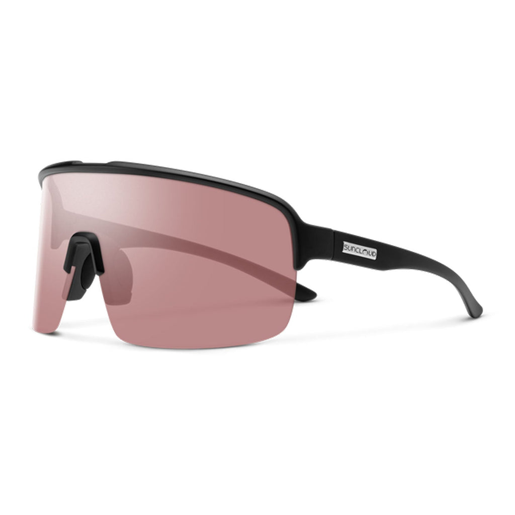 Suncloud Amplify Sunglasses Matte Black/Polarized Low Light Rose - Comor - Go Play Outside
