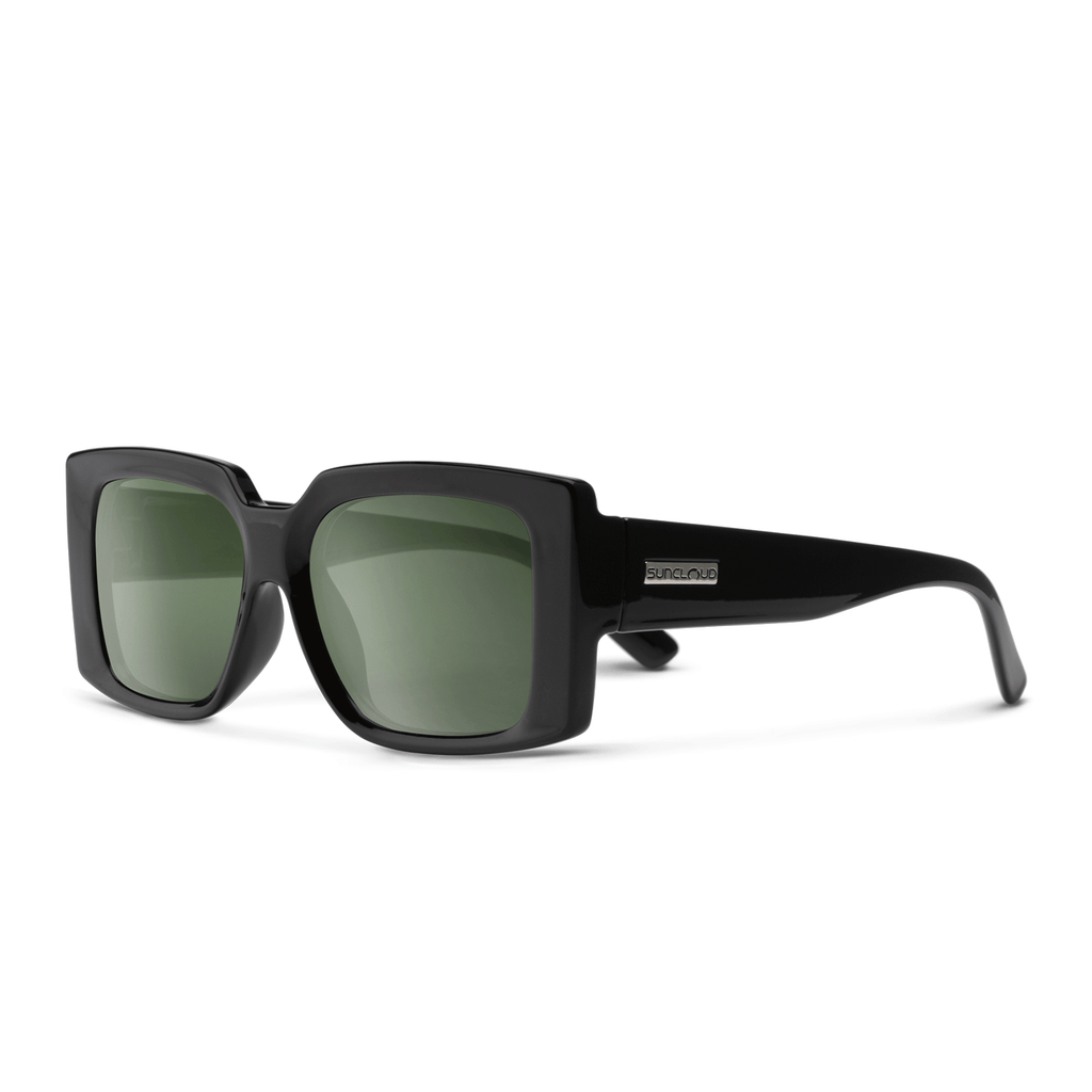 Suncloud Astoria Sunglasses Black/Polarized Gray Green - Comor - Go Play Outside