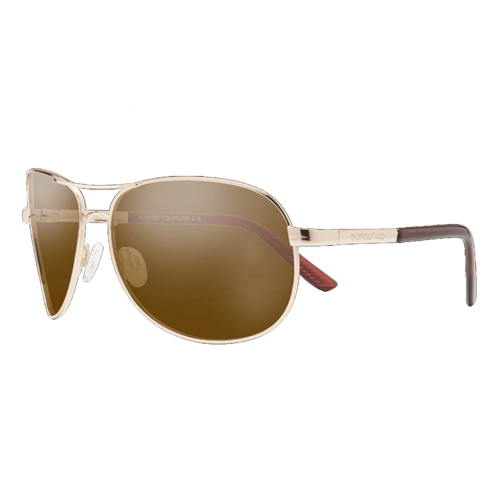 Suncloud Aviator Sunglasses Gold/Polar Brown - Comor - Go Play Outside