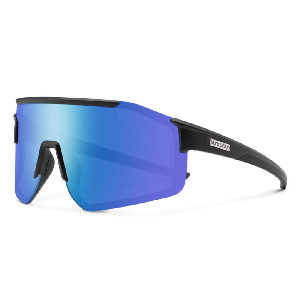 Suncloud Domain Sunglasses Matte Black/Polarized Blue Mirror - Comor - Go Play Outside