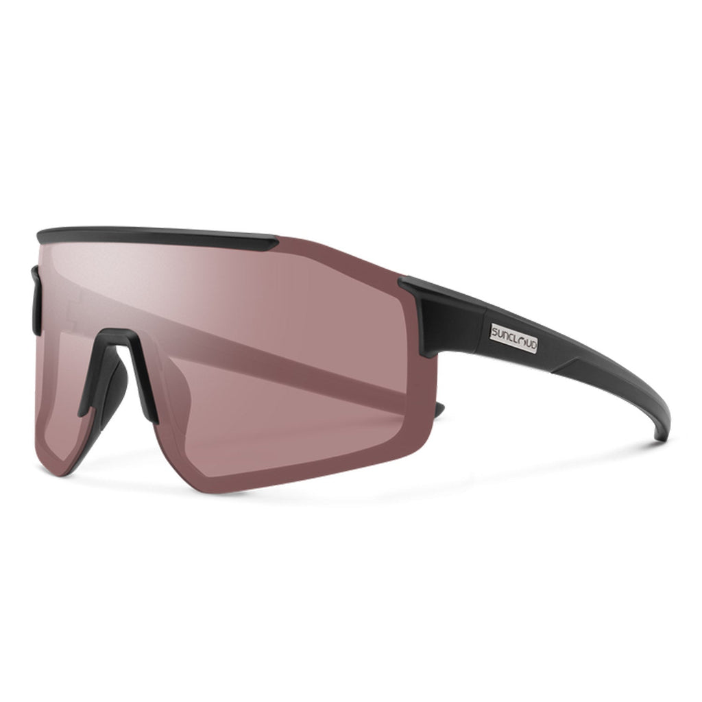 Suncloud Domain Sunglasses Matte Black/Polarized Low Light Rose - Comor - Go Play Outside