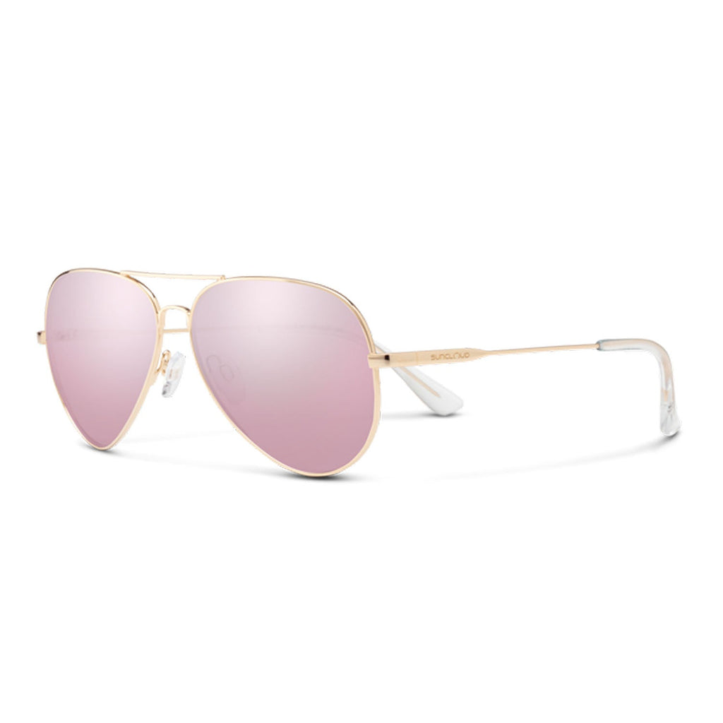 Suncloud Hard Deck Sunglasses Rose Gold/Polarized Pink Gold Mirror - Comor - Go Play Outside