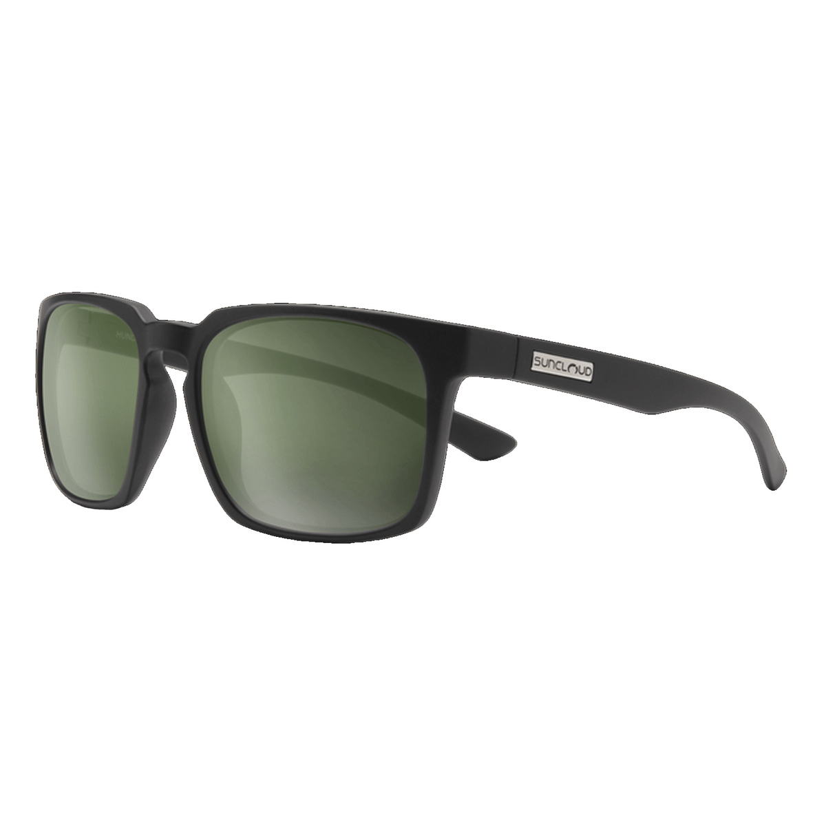 Suncloud Hundo Sunglasses Matte Black/Polar Gray Green – Comor - Go ...