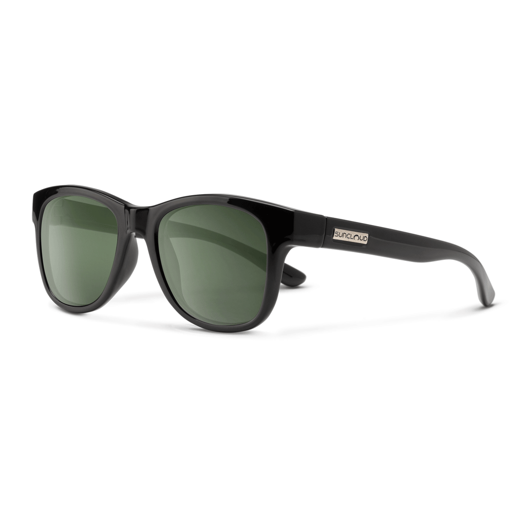 Suncloud Leeway Sunglasses Black/Polarized Gray Green - Comor - Go Play Outside