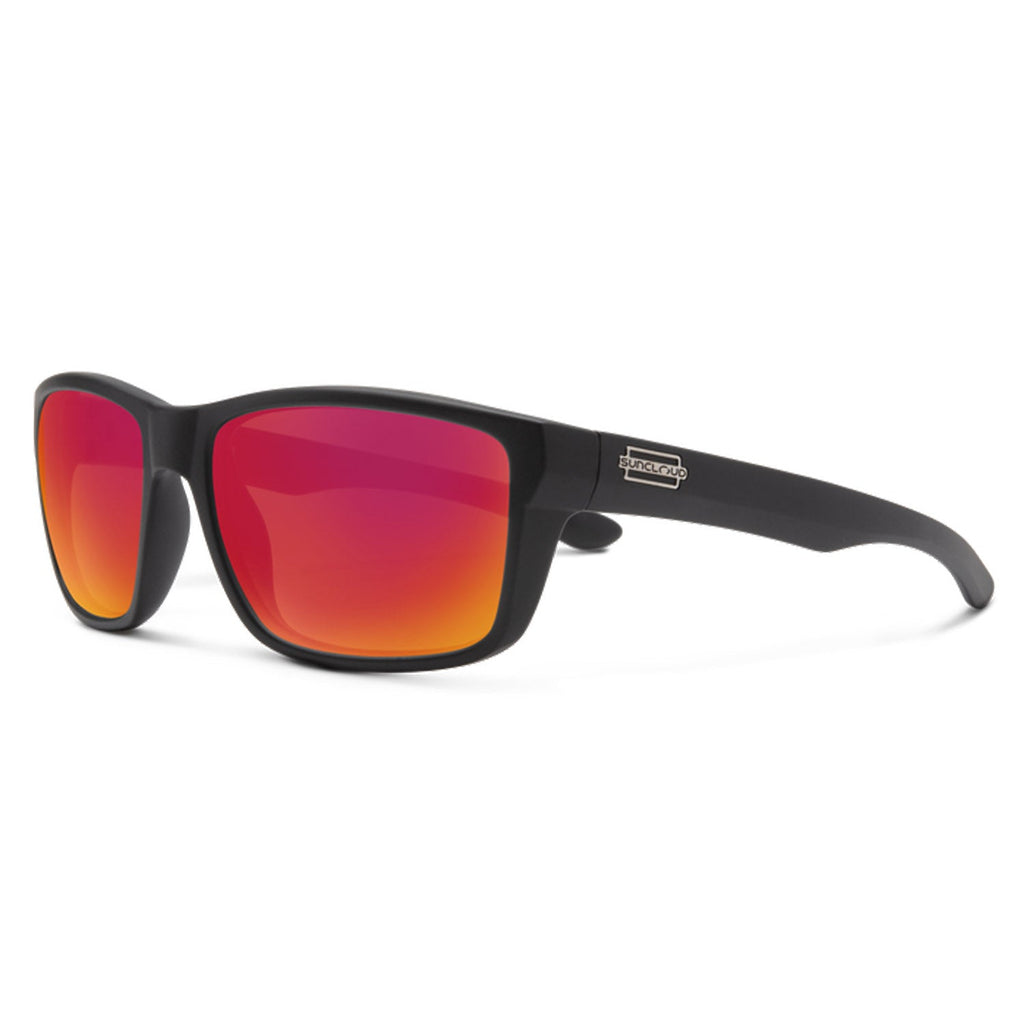 Suncloud Rambler Sunglasses Matte Black/Polarized Red Mirror – Comor ...