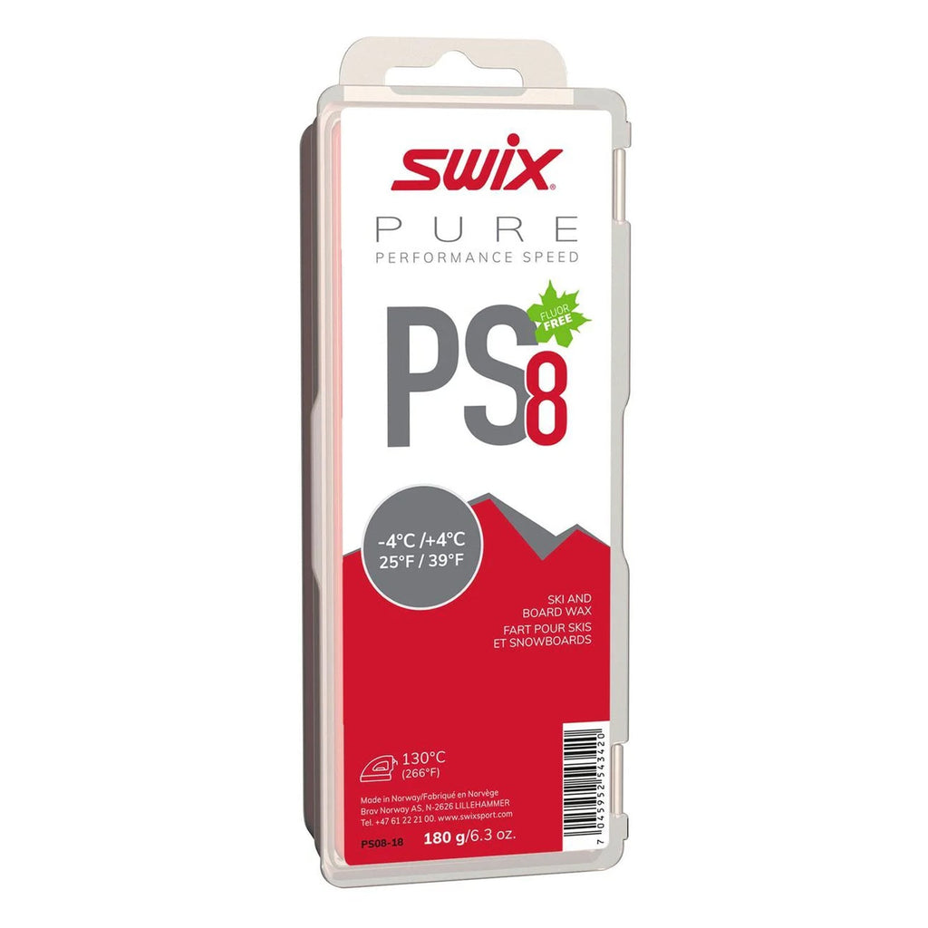 Swix PS08 Red Wax - 4°C/+4°C 180g - Comor - Go Play Outside