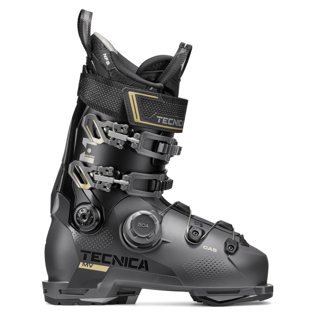 Tecnica Mach BOA MV 100 Ski Boot 2026 Race Grey - Comor - Go Play Outside