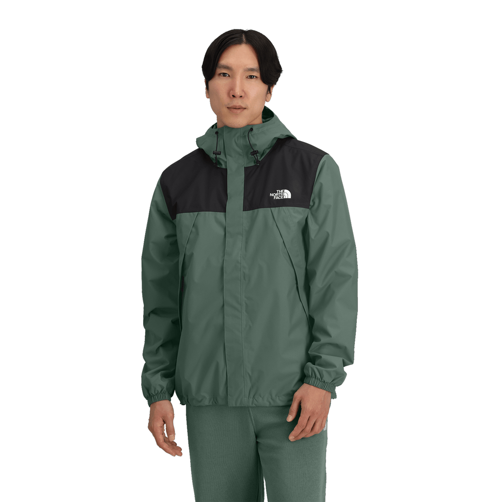 The North Face Men's Antora Rain Jacket Duck Green/TNF Black - Comor - Go Play Outside