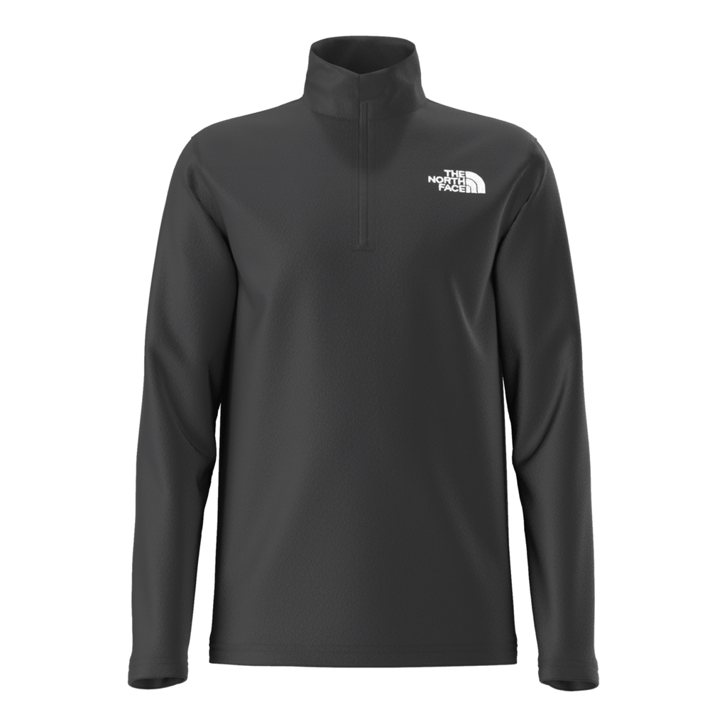 The North Face Teen Glacier 1/4 Zip Pullover 2025 TNF Black - Comor - Go Play Outside