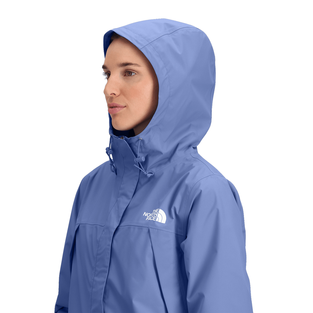 The North Face Women's Antora Rain Parka Jacket Virtual Blue - Comor - Go Play Outside