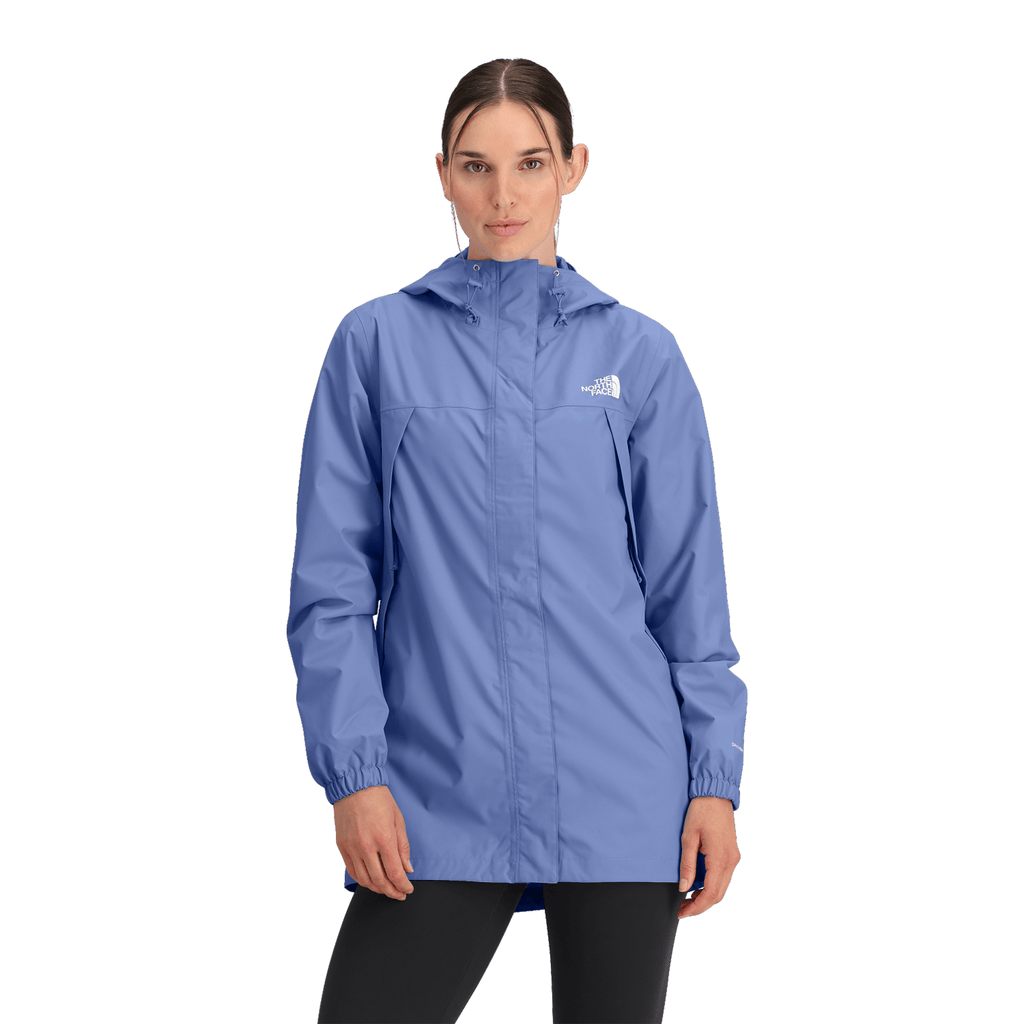 The North Face Women's Antora Rain Parka Jacket Virtual Blue - Comor - Go Play Outside