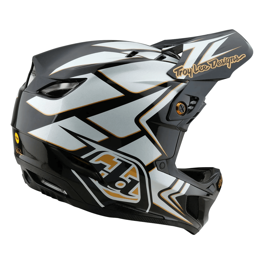 Troy Lee Designs D4 Composite MIPS Helmet Ghostwing White - Comor - Go Play Outside