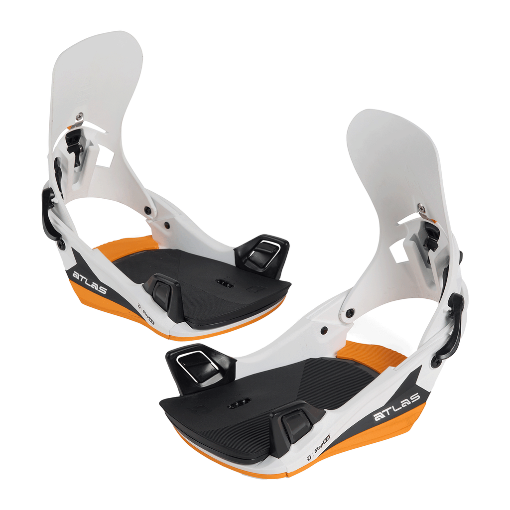 Union Men's Atlas Step On Snowboard Bindings 2026 White/Orange - Comor - Go Play Outside