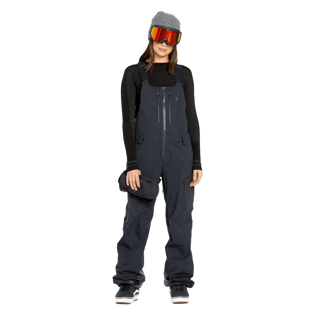 Volcom Women's VS 3L Stretch Gore - tex Bib Overall 2025 Black - Comor - Go Play Outside