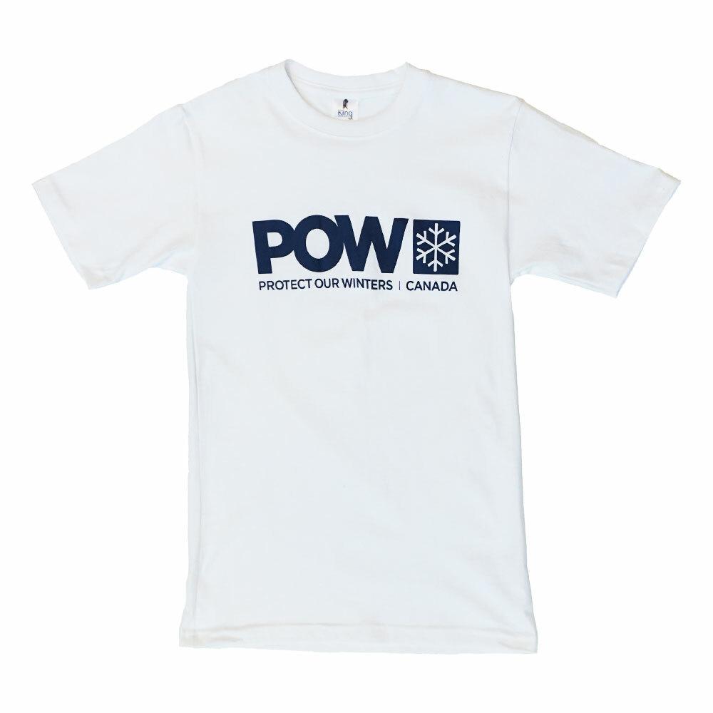 POW Classic Logo T-Shirt - White - Comor - Go Play Outside