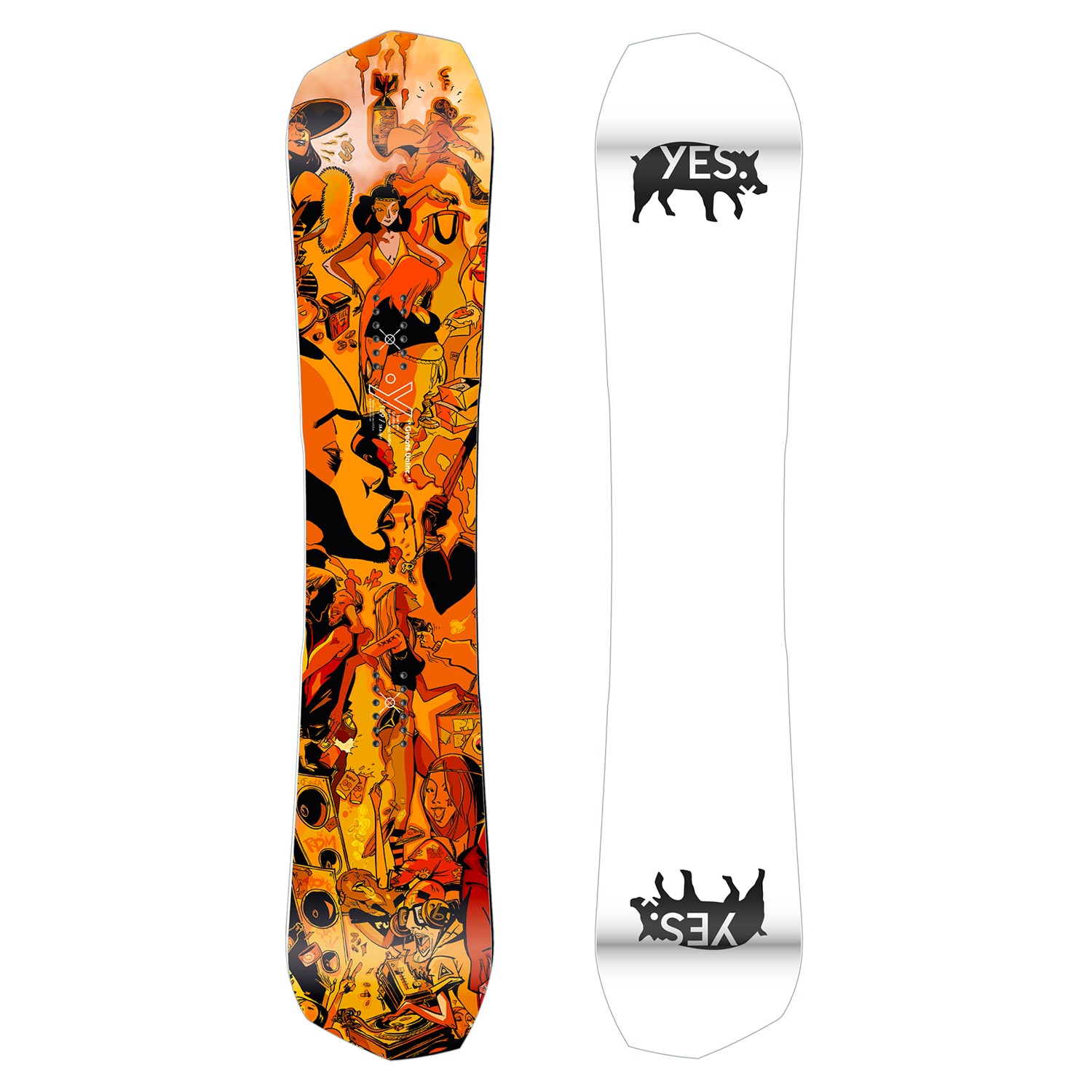 yes asymmetrical snowboard Yes Greats Uninc Snowboard 2023 – Comor