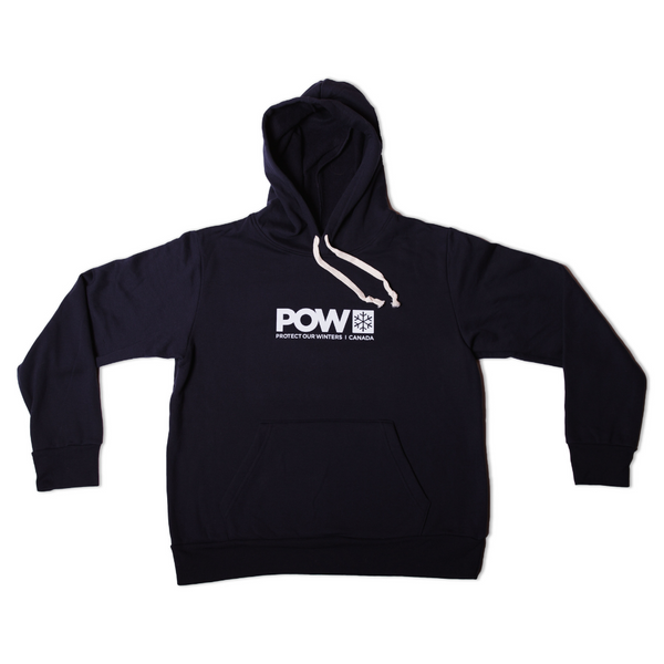 POW Canada Logo Hoodie Navy Comor Go Play Outside